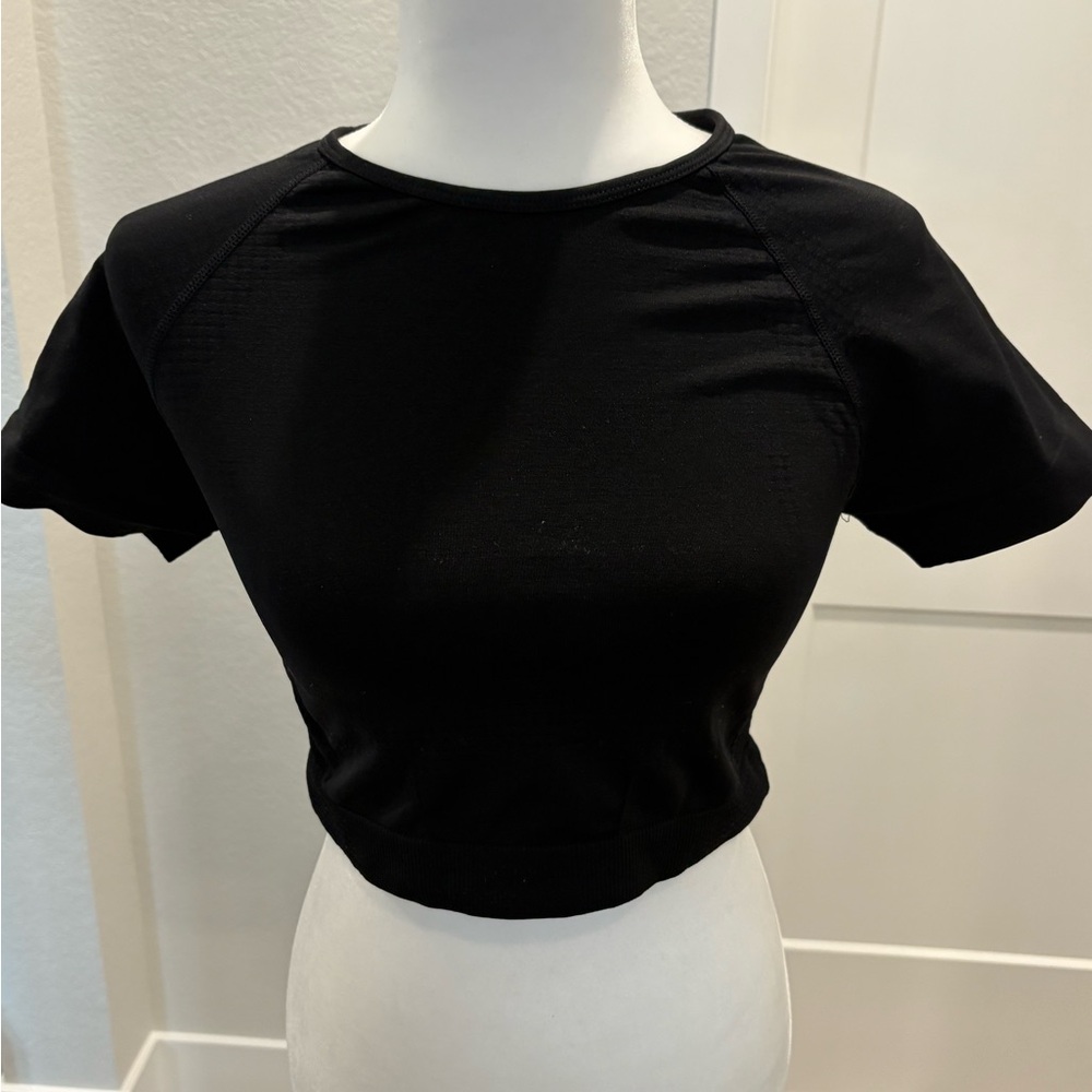 Classic Black Women's Crop Top